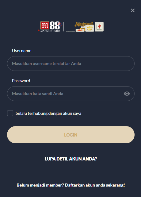 cara login
